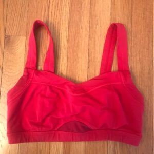 Red lululemon athletica Sports Bra, Size 6